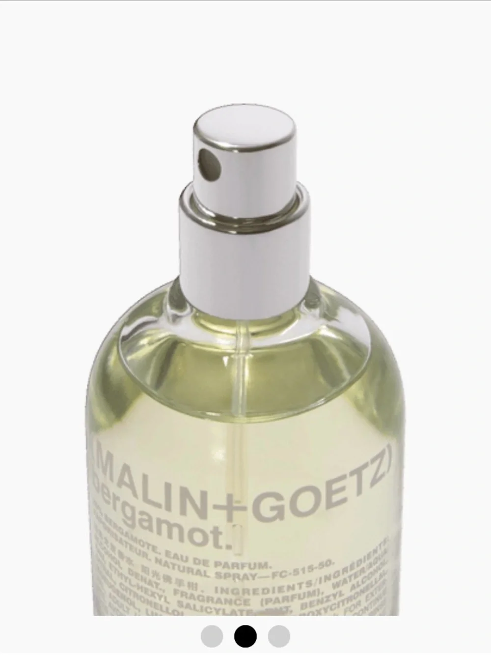 New MALIN+GOETZ Eau De Partum in Bergamot